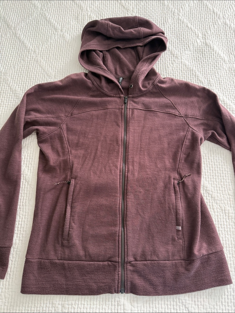 Kuhl Mauve Full-Zip Hooded Sweatshirt